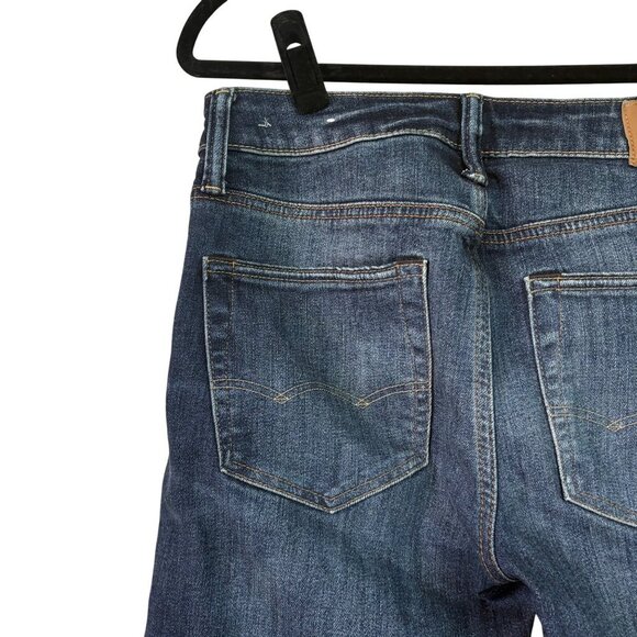 American Eagle Men's Dark Wash Slim Stretch Airflex + Temp Tech Jeans Size 29x30 - Picture 5 of 13